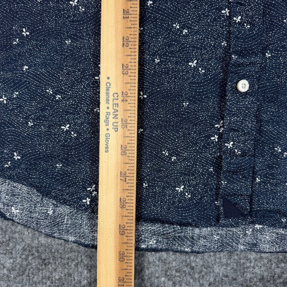 UNTUCKit Hopper-SS Shirt Mens XL Navy 100% Linen Floral Short Sleeve EUC - Picture 7 of 11